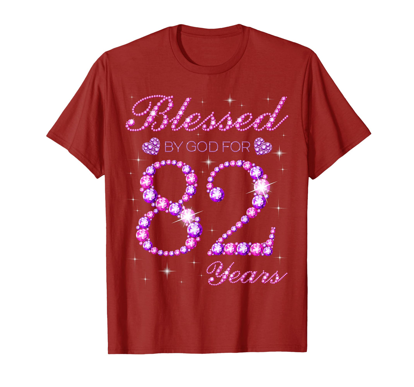 Blessed by God for 82 Years Old 82nd Birthday Party T-Shirt