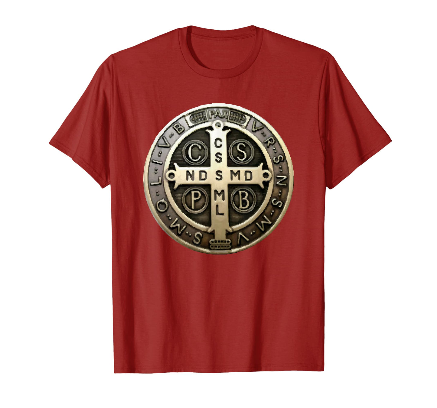 St. Benedict Medal Saint Benedict Cross Catholic Christian T-Shirt