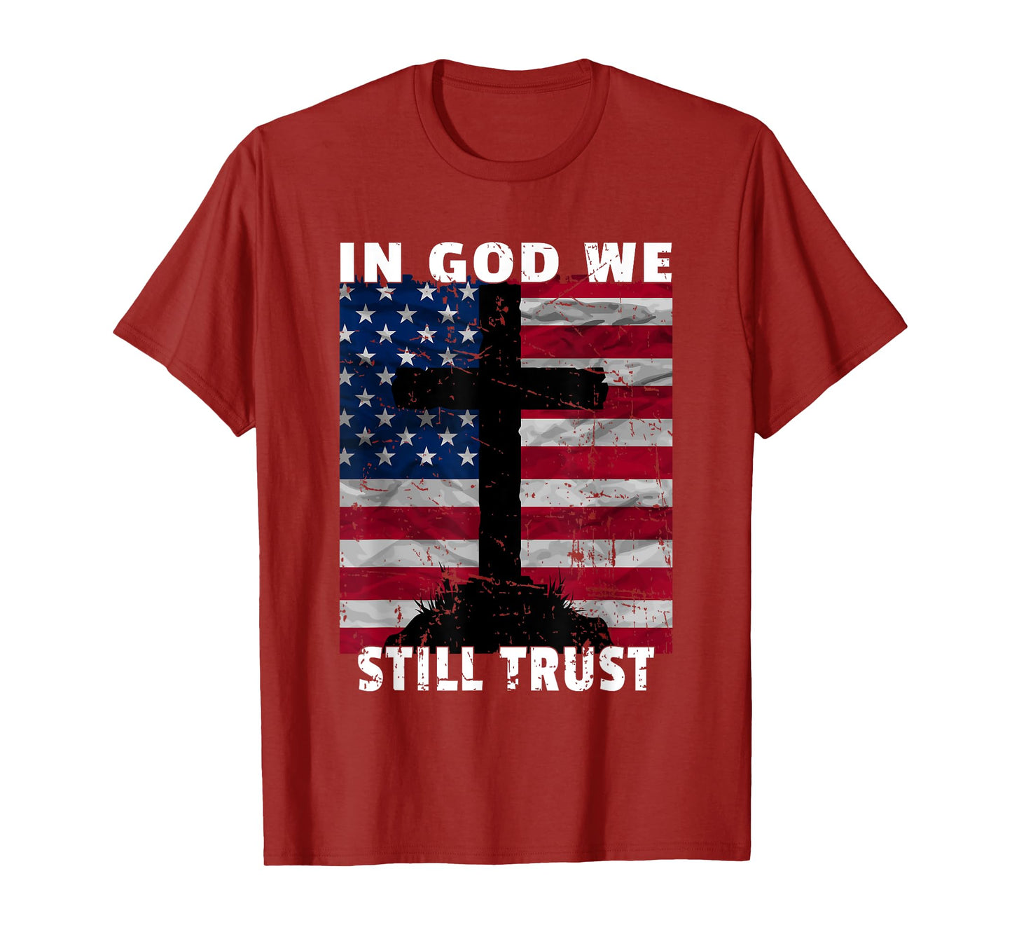In God We Still Trust American Flag USA 250th Birthday Art T-Shirt
