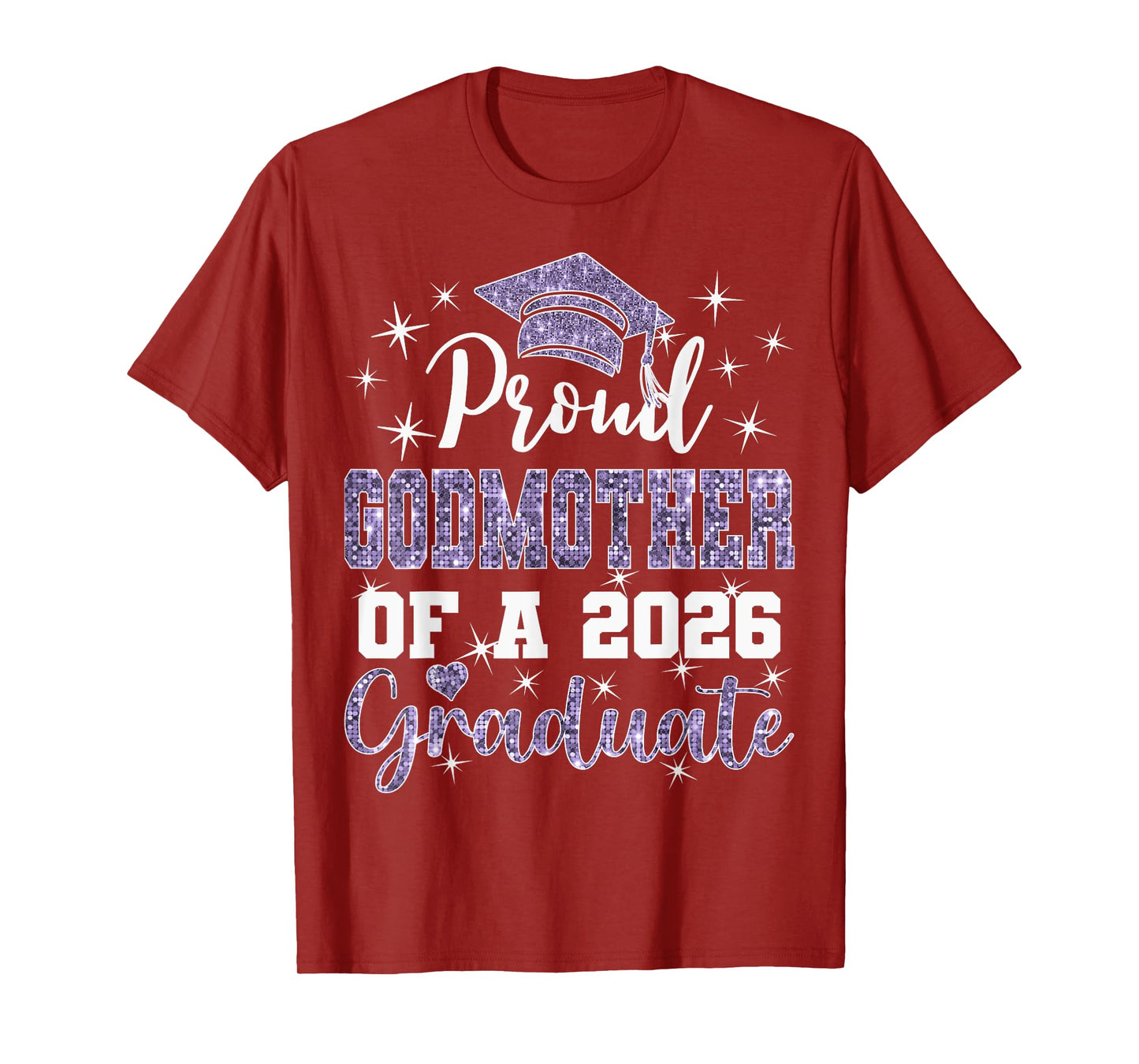 Super Proud Godmother of 2026 Graduate Graduation Family T-Shirt