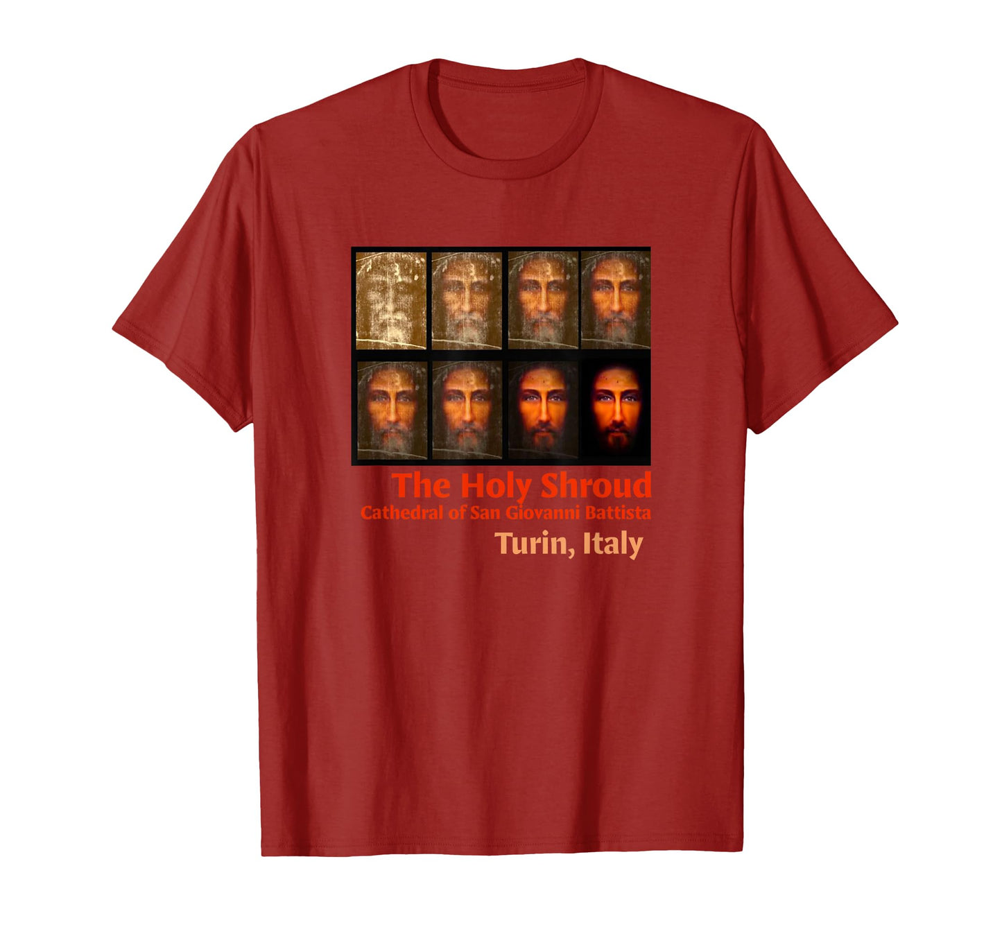 Shroud of Turin The Holy Face of Jesus Test Phases T-Shirt