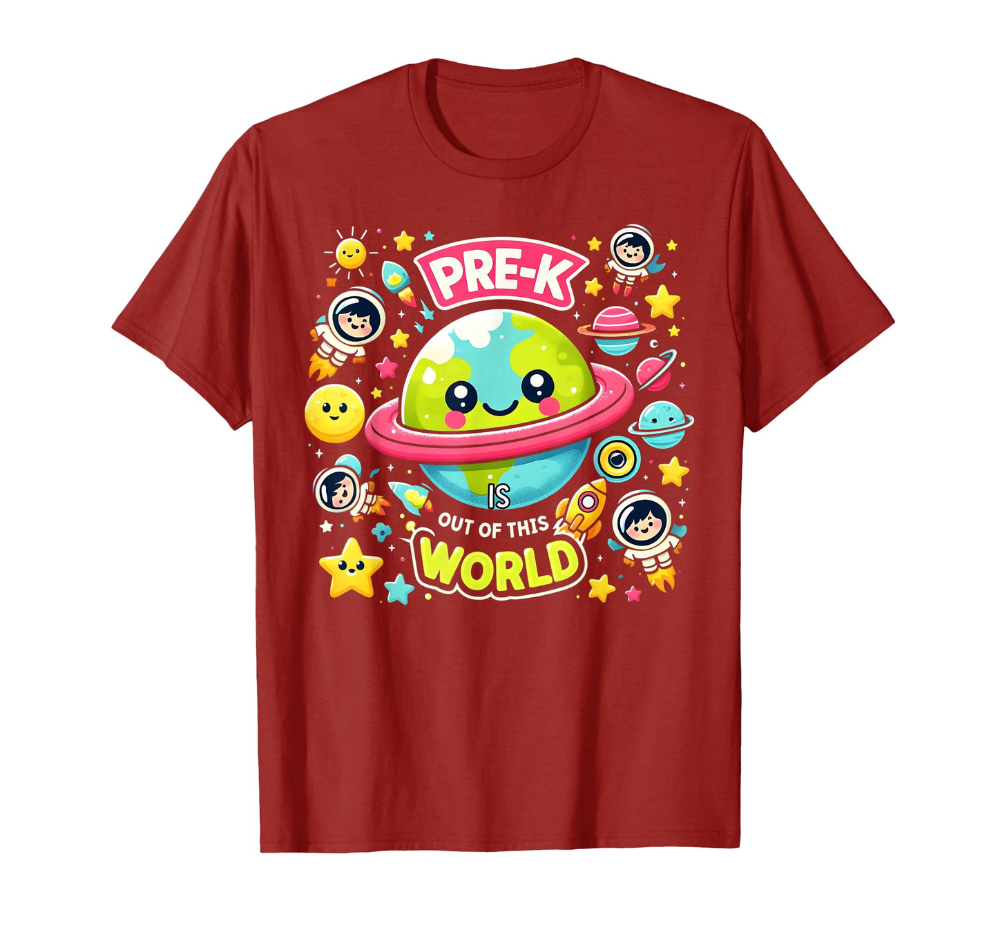 Pre-K Is out Of This World Space Planets Teacher T-Shirt