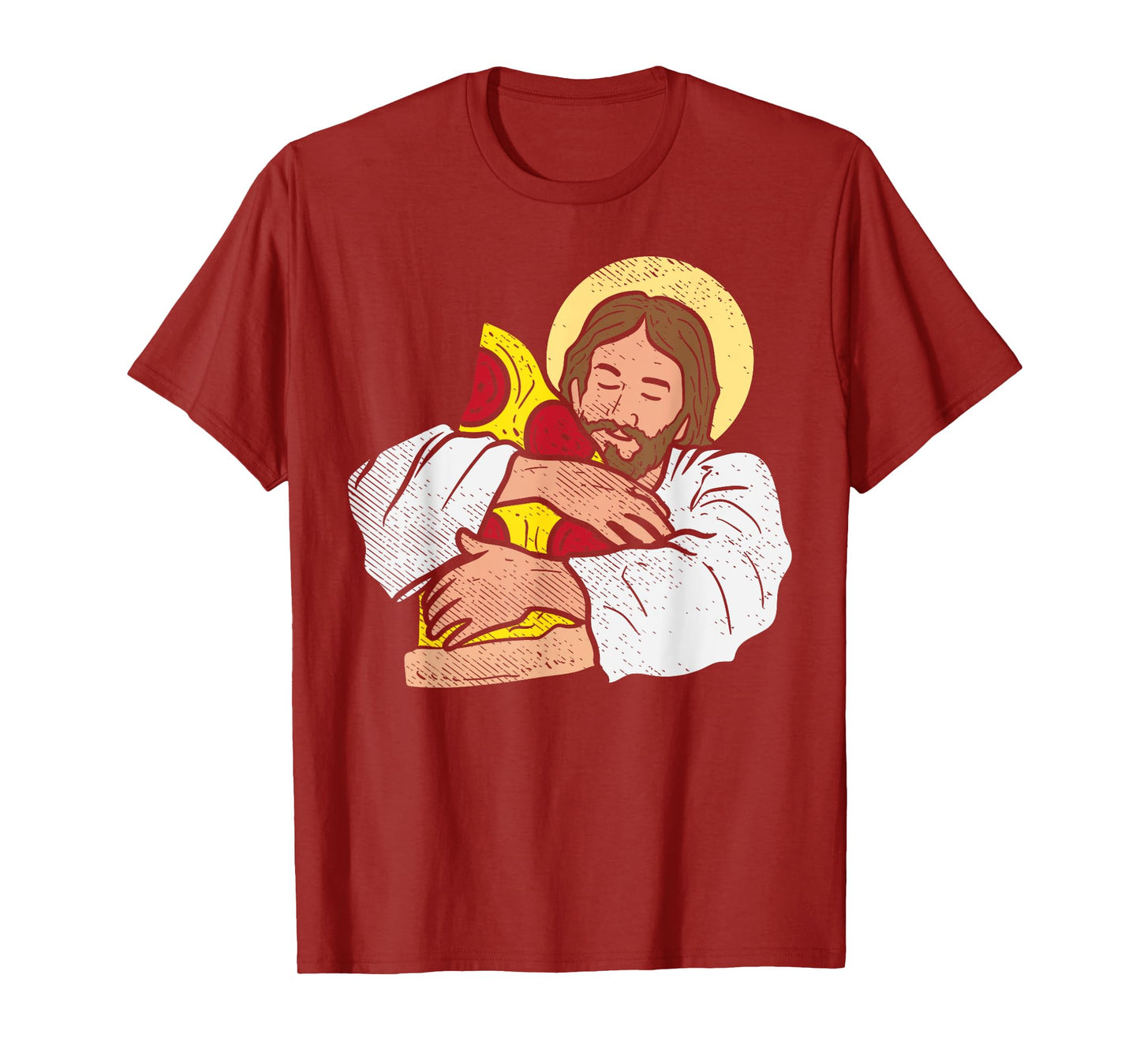 Food Lover Jesus Pizza Funny God Christ Snack Christian Gift T-Shirt