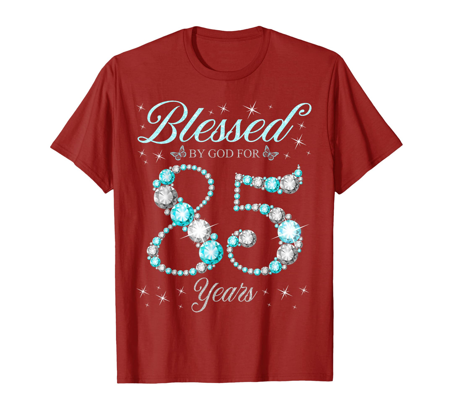 Blessed By God For 85 Years Old 85th Birthday B-Day Party T-Shirt
