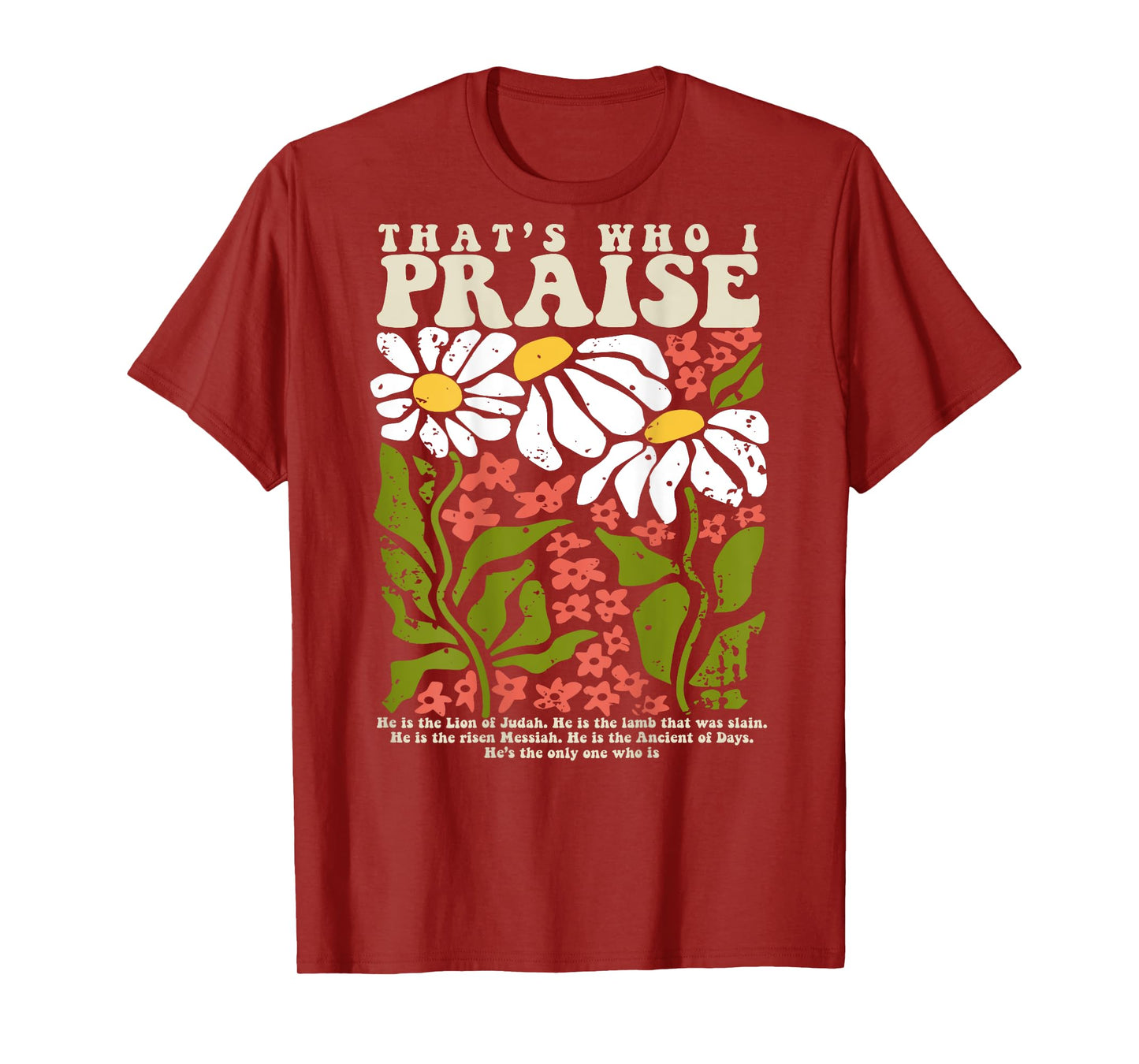 Brandon That's Who I Praise Jesus Christian Lake Merch T-Shirt