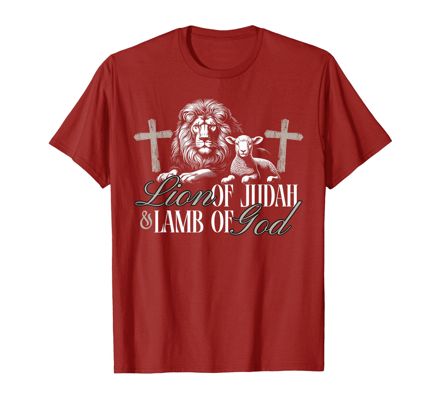 Lion of Judah and Lamb Of God - For Christians Followers T-Shirt