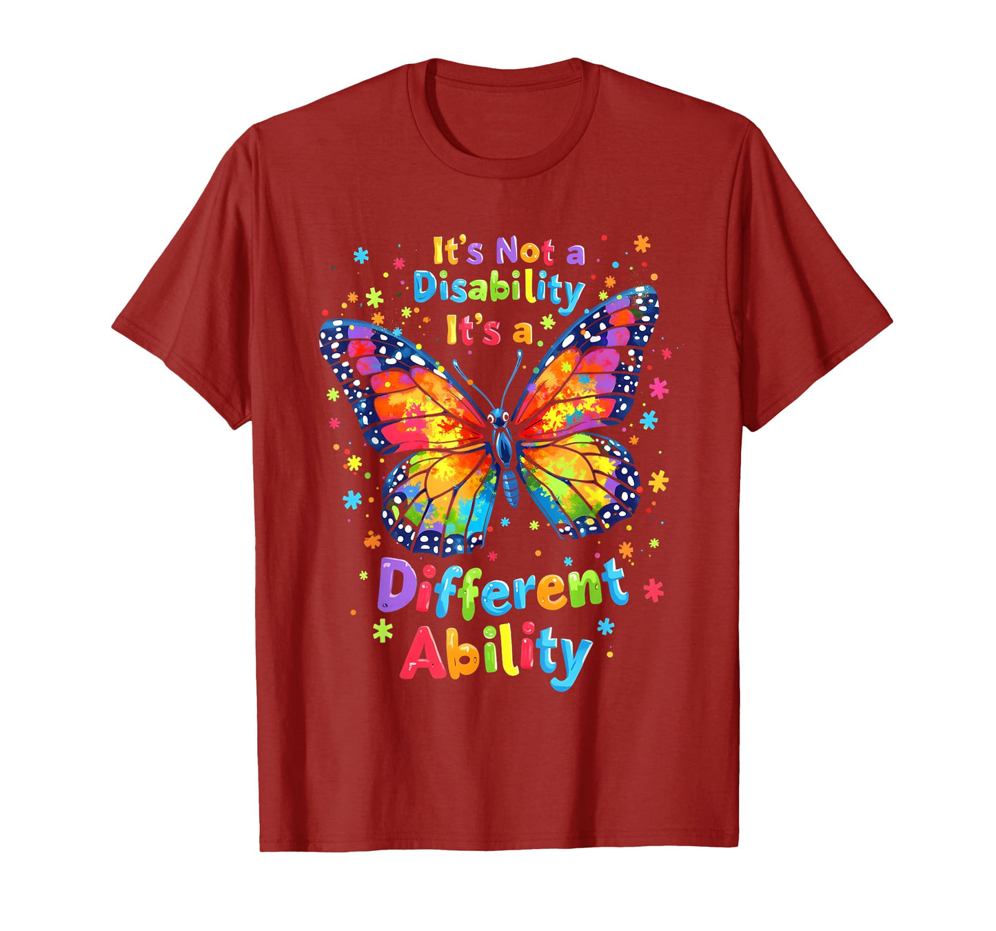 It's Not A Disability It's A Different Ability Handicapped T-Shirt