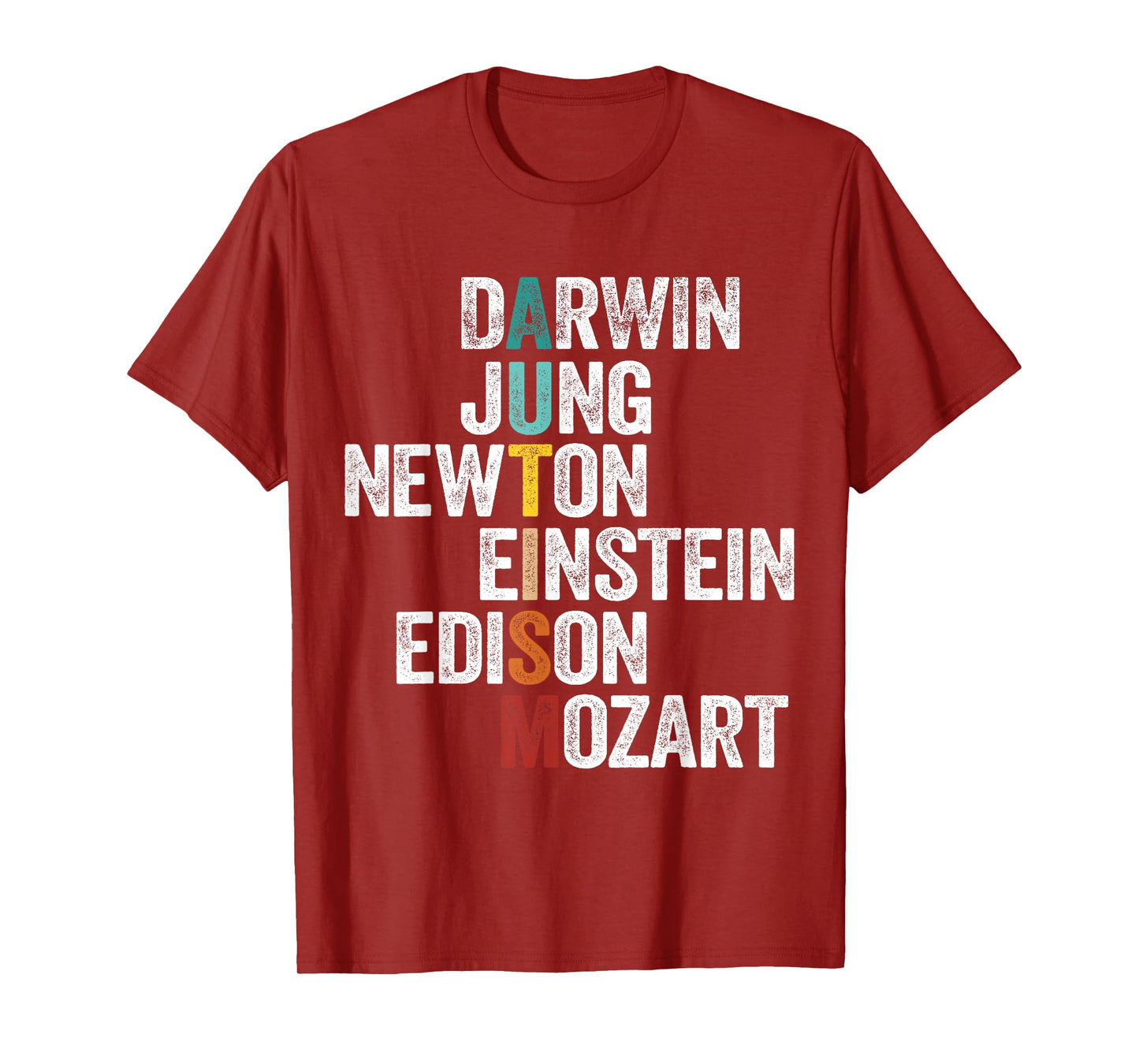 Autism Awareness Darwin Jung Newton Einstein Edison Mozart T-Shirt