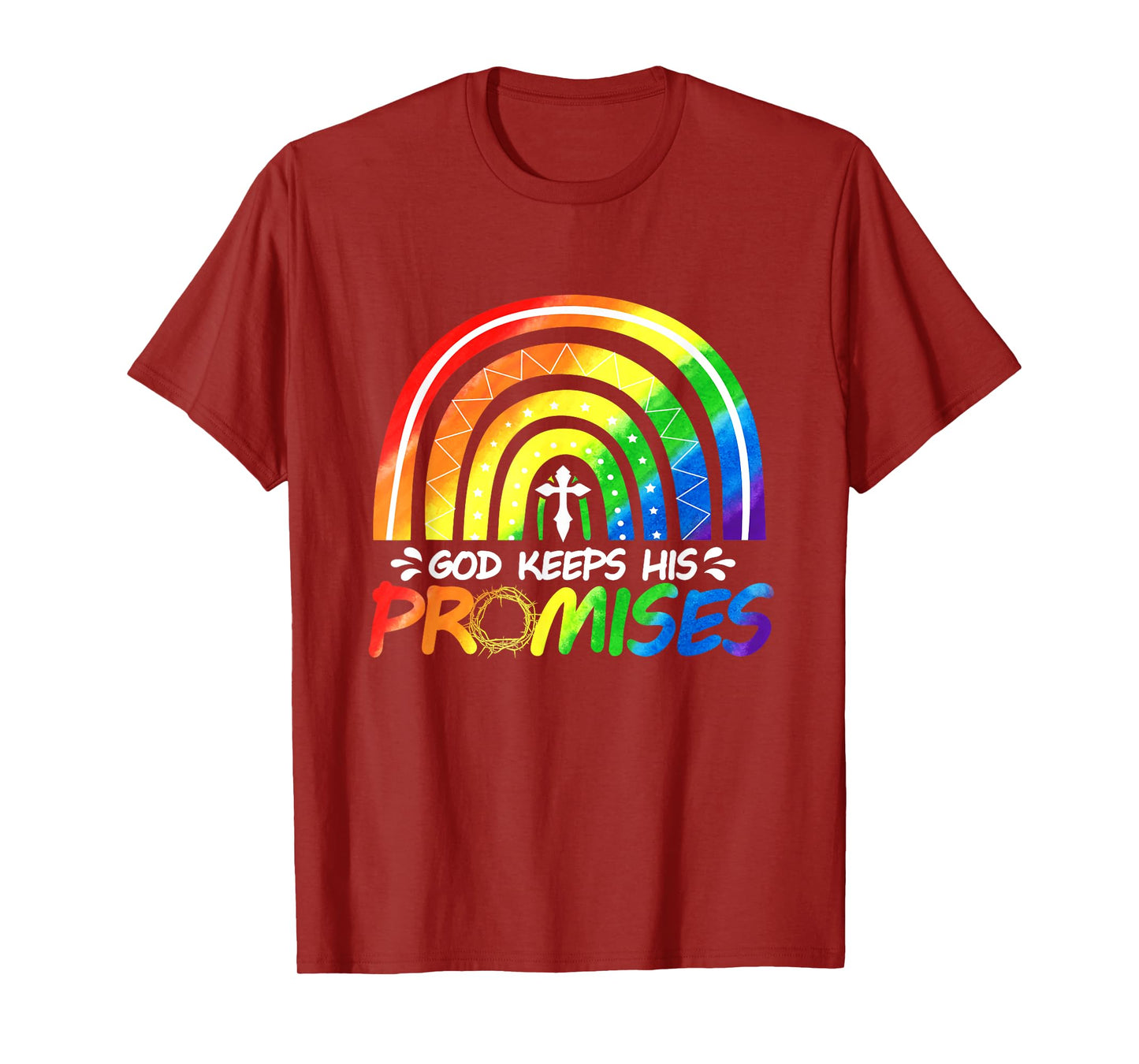 God Keeps His Promise Rainbow Christian Bible Noah T-Shirt