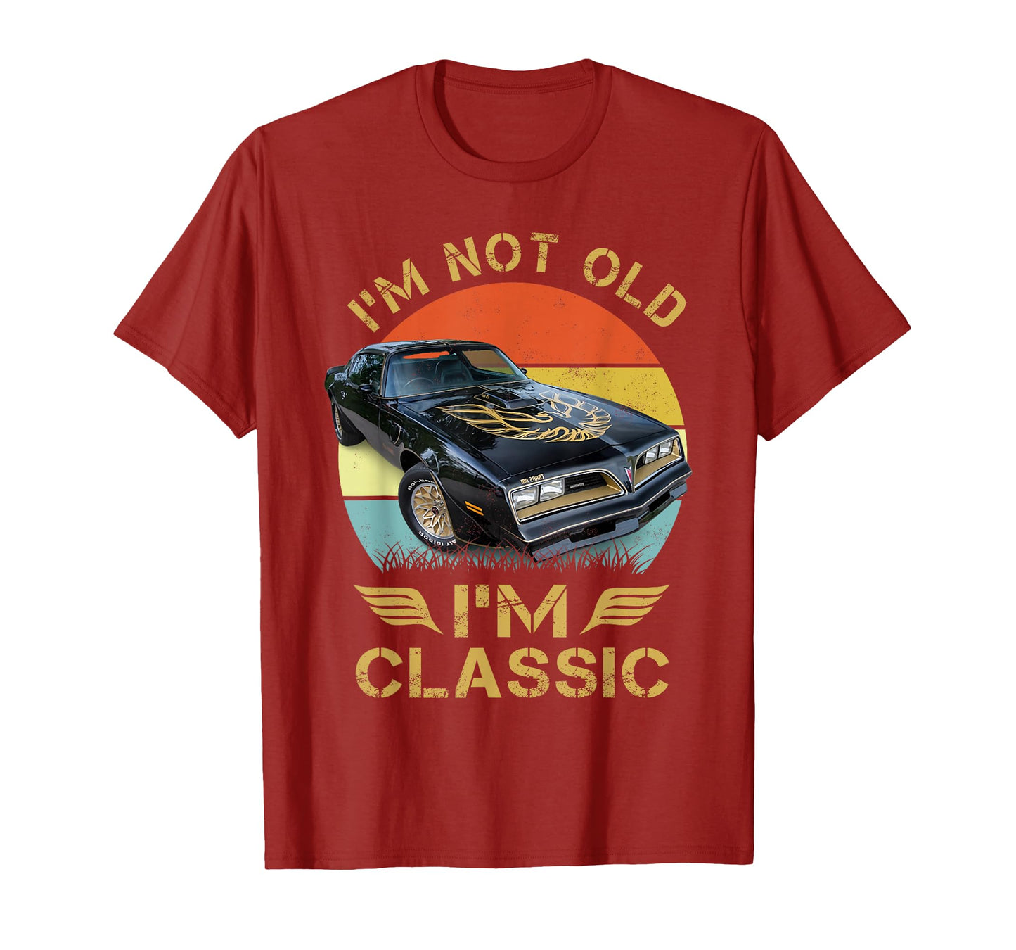 1977 77 trans am vintage black car MUSCLE CARS 70s CLASSIC T-Shirt