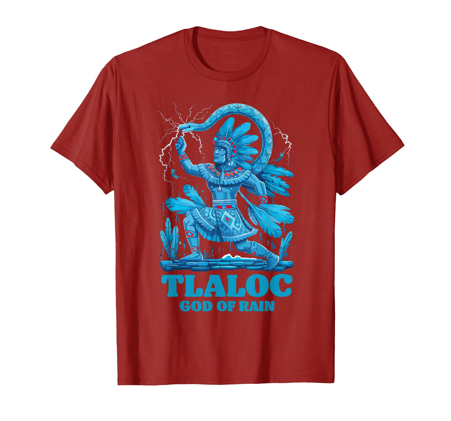 Aztec God Aztec Culture Mayan Indigenous Tlaloc Statue T-Shirt