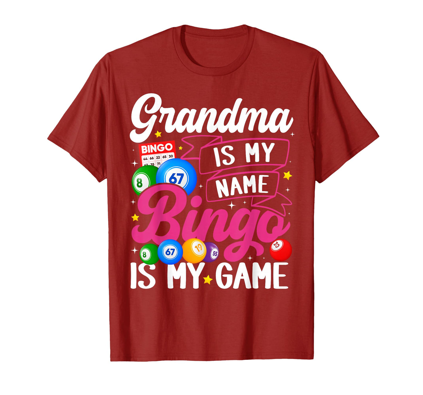 Grandma Bingo Player Funny Bingo Quote Design T-Shirt