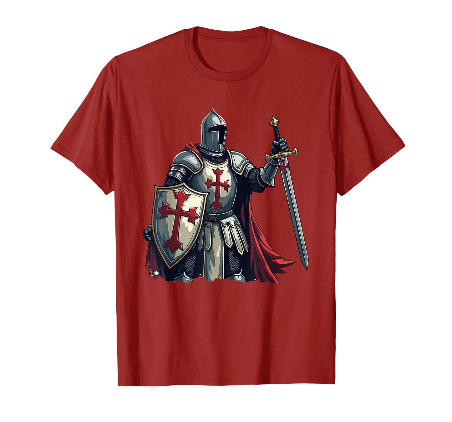 Templar Knight, Warrior & Crusader T-Shirt