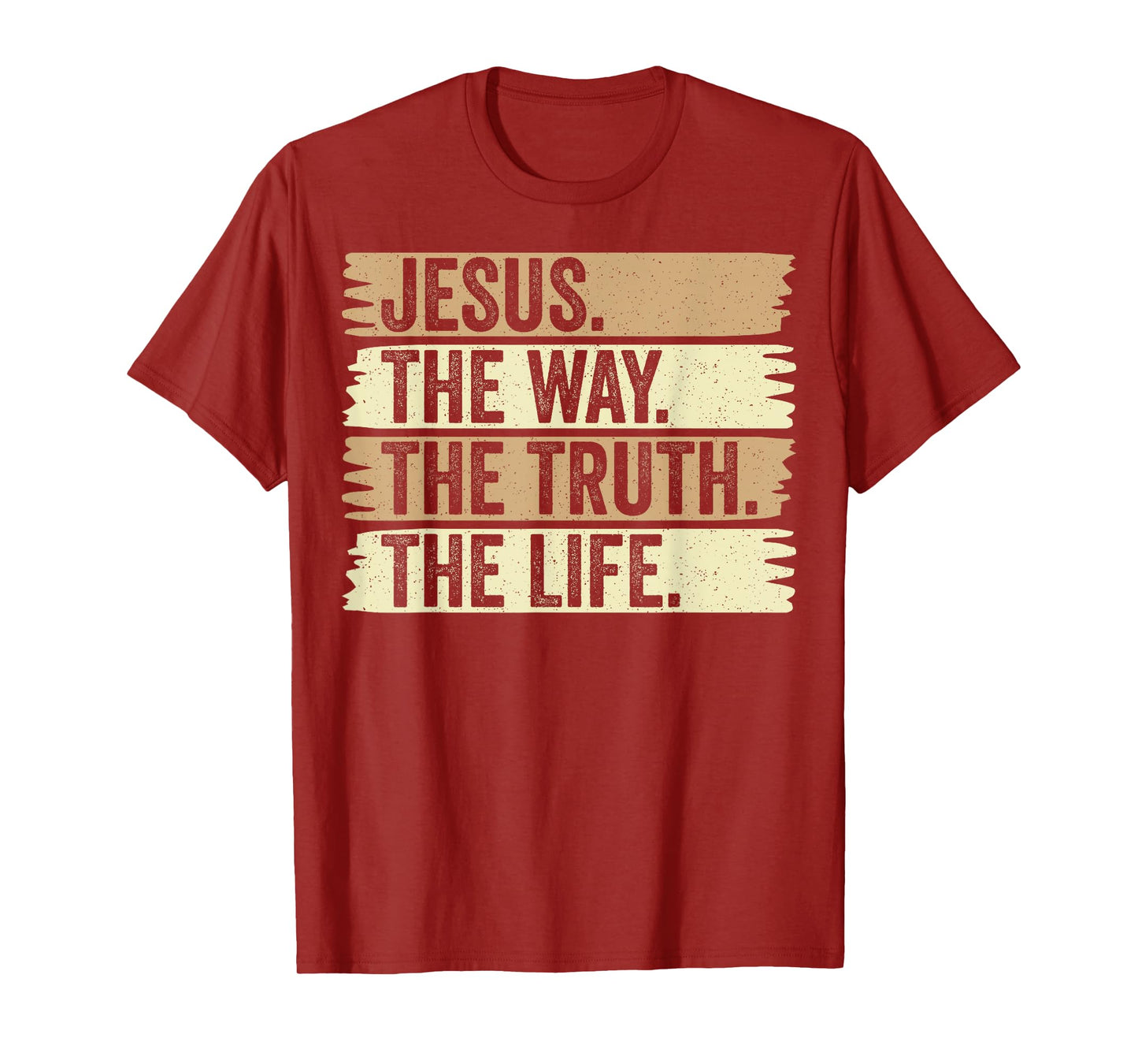 Retro Jesus The Way Truth and Life Vintage Christian Worship T-Shirt