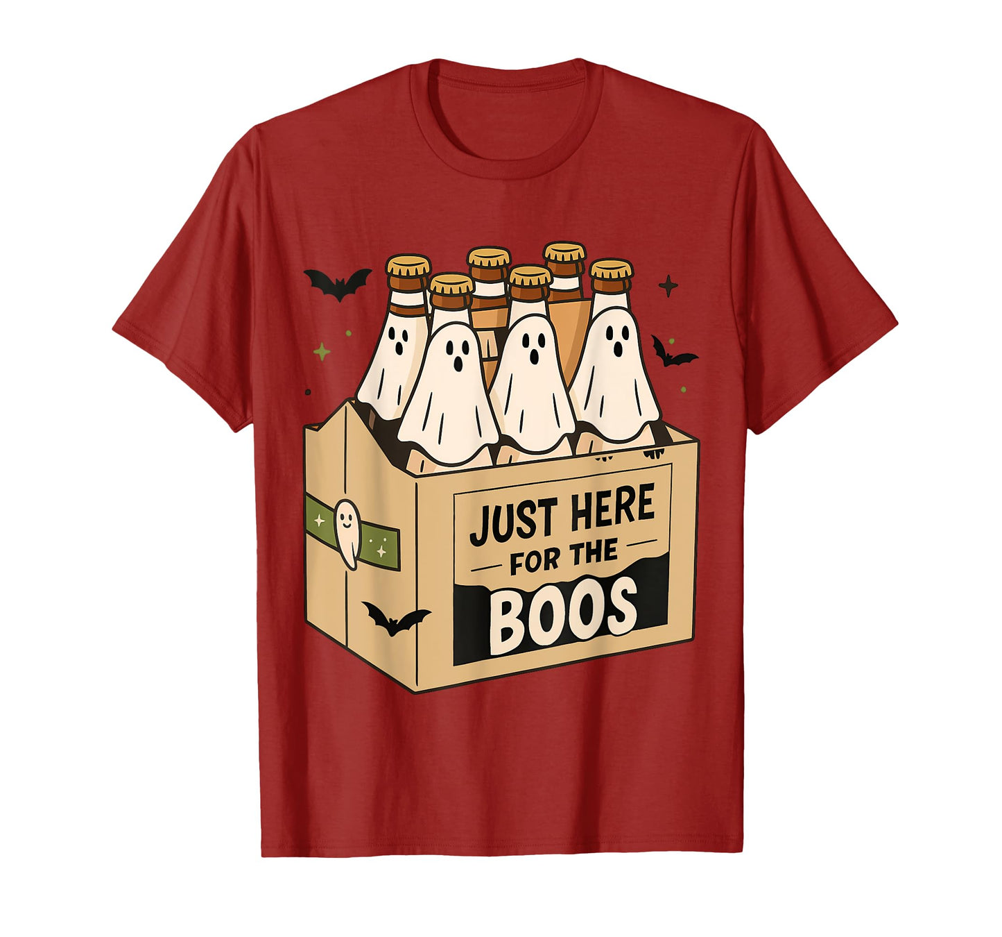 Halloween Ghost Drink I'm Just Here for The Boos Costume T-Shirt