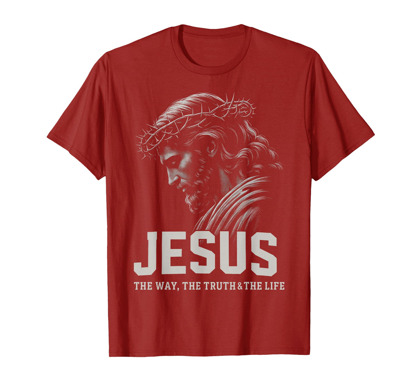 HUGvyn Jesus The Truth The Life Christian Faith Patriotic T-Shirt