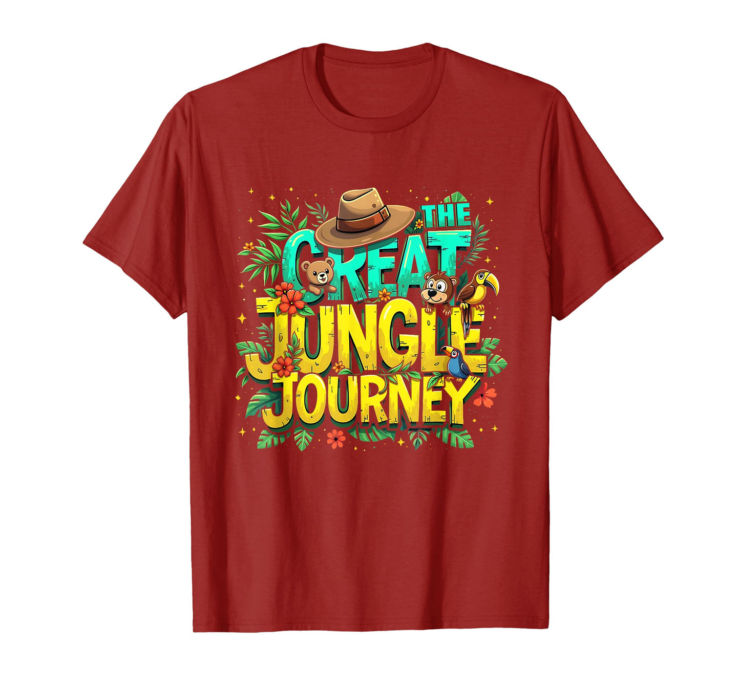 Retro The Great Jungle Journey Adventure Theme VBS Costume T-Shirt