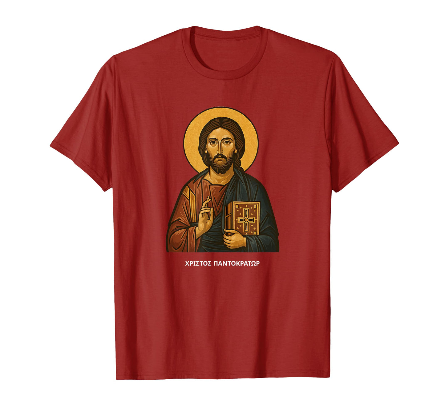Orthodox Christian Eastern Orthodox Christ Pantocrator Icon T-Shirt