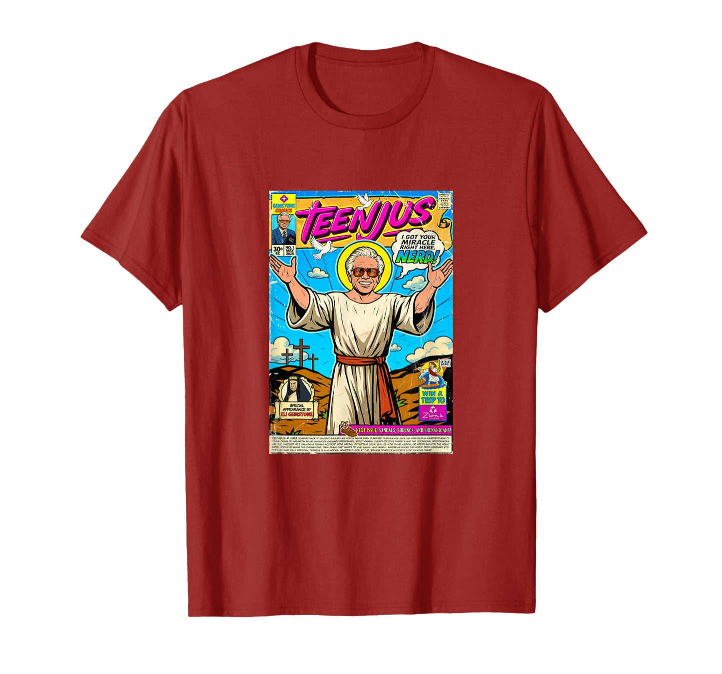Teenjus Funny Jesus Meme Christ Faith Second Coming T-Shirt