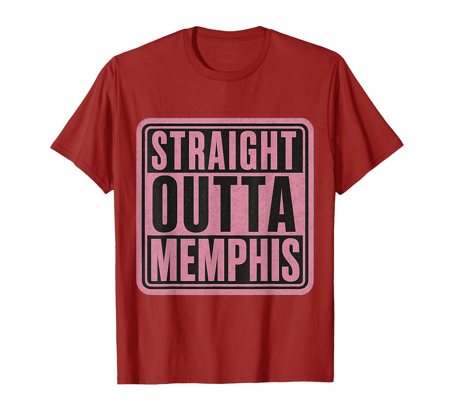 Straight Outta Memphis Womens Girls Retro Vintage Quote T-Shirt