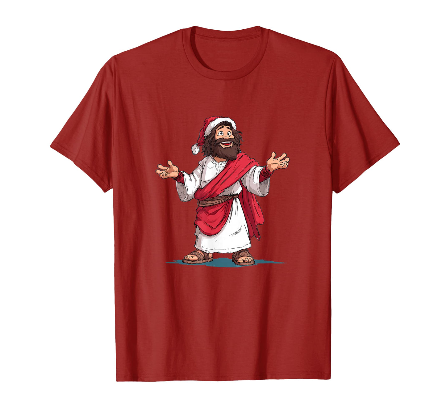 Amazing Jesus Christ Graphic in Christmas Look T-Shirt