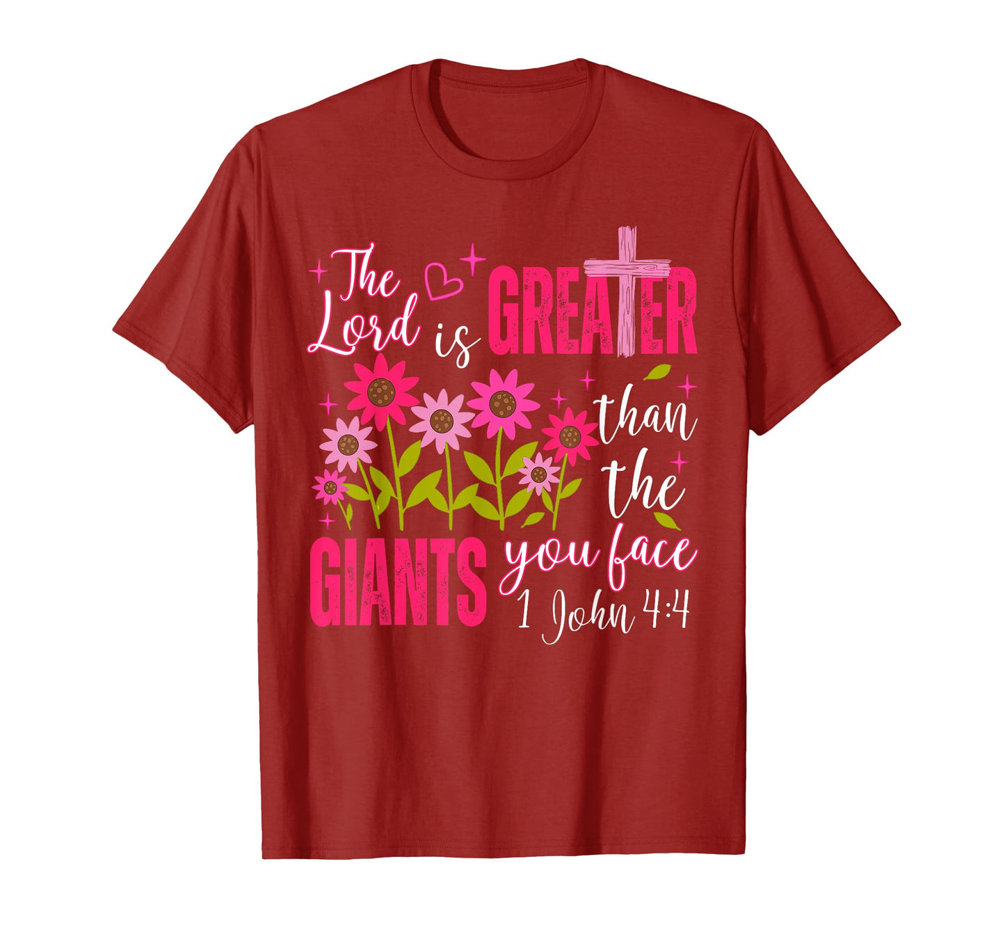 Christian Faith Jesus God Religious The Lord is A Greater T-Shirt