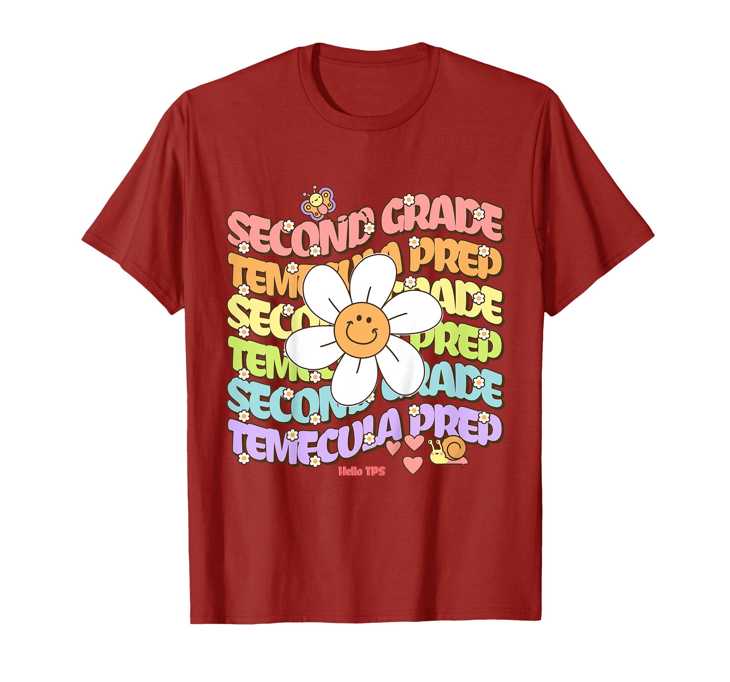 Temecula Preparatory School Second Grade Groovy Spirit TPS T-Shirt