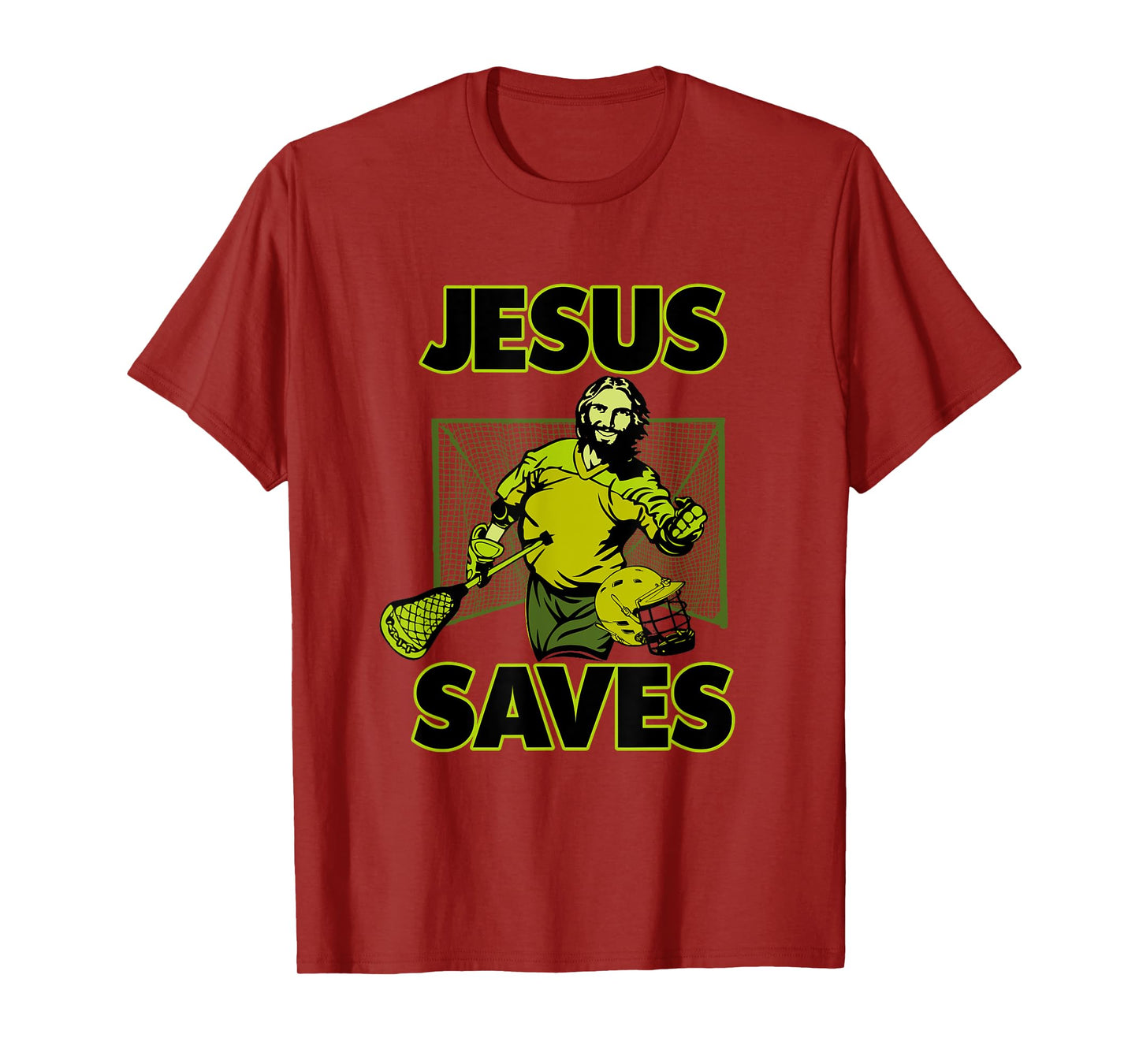 Jesus The Lacrosse Goalie Saves T Shirt For Christian Coach