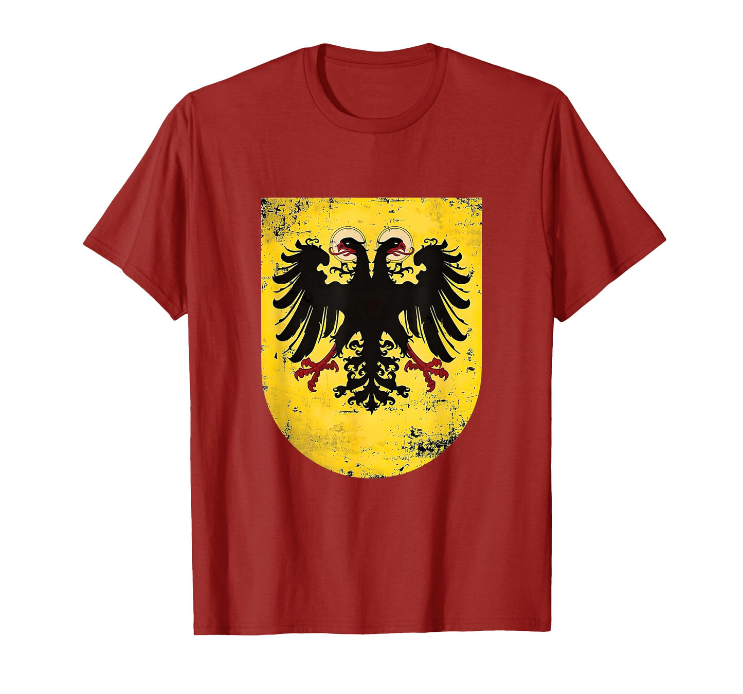 Holy Roman Catholic Empire Double Headed Eagle Crest T-Shirt