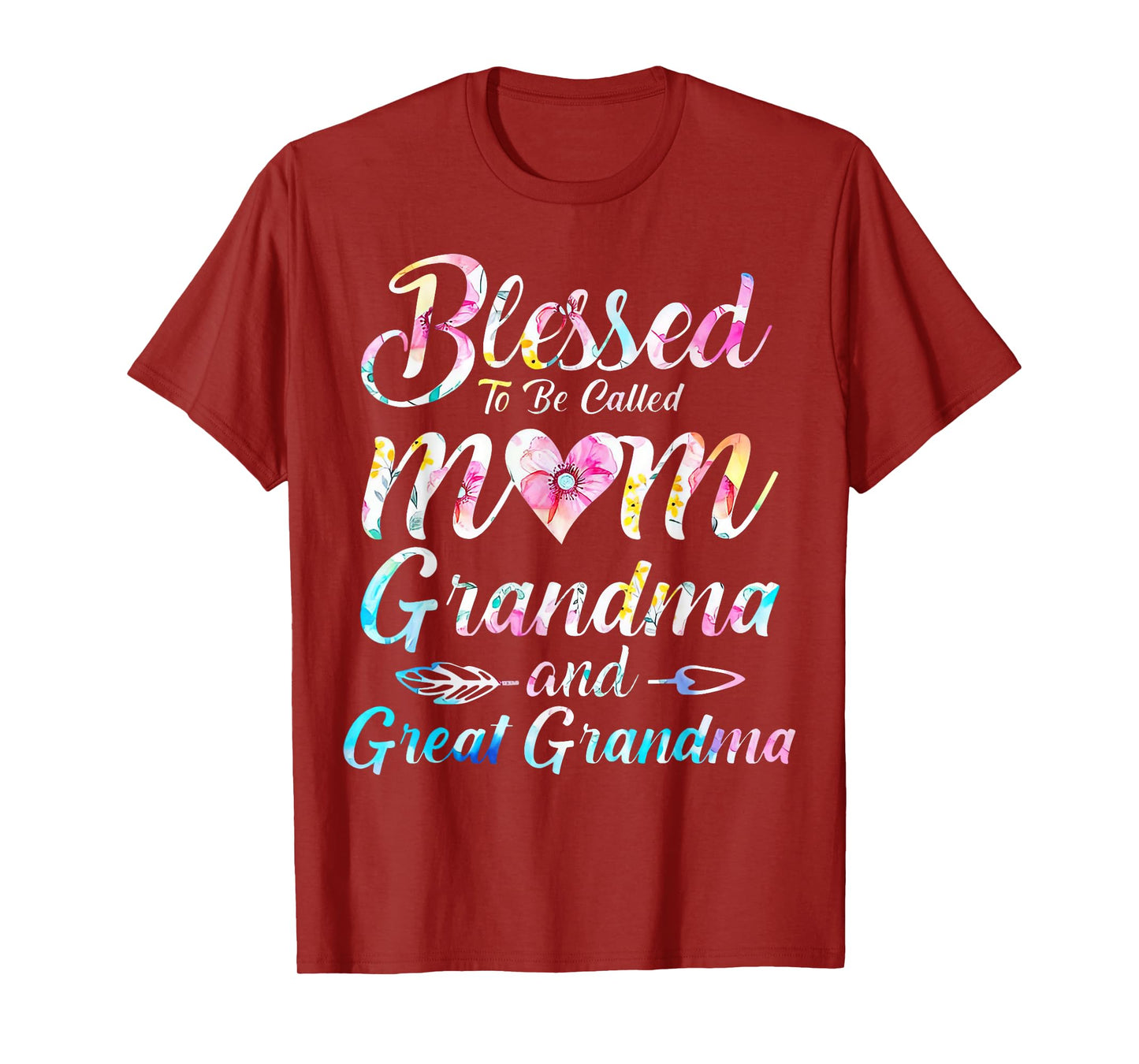 Blessed To Be Called Mom Grandma Great Grandma Mother's Day T-Shirt