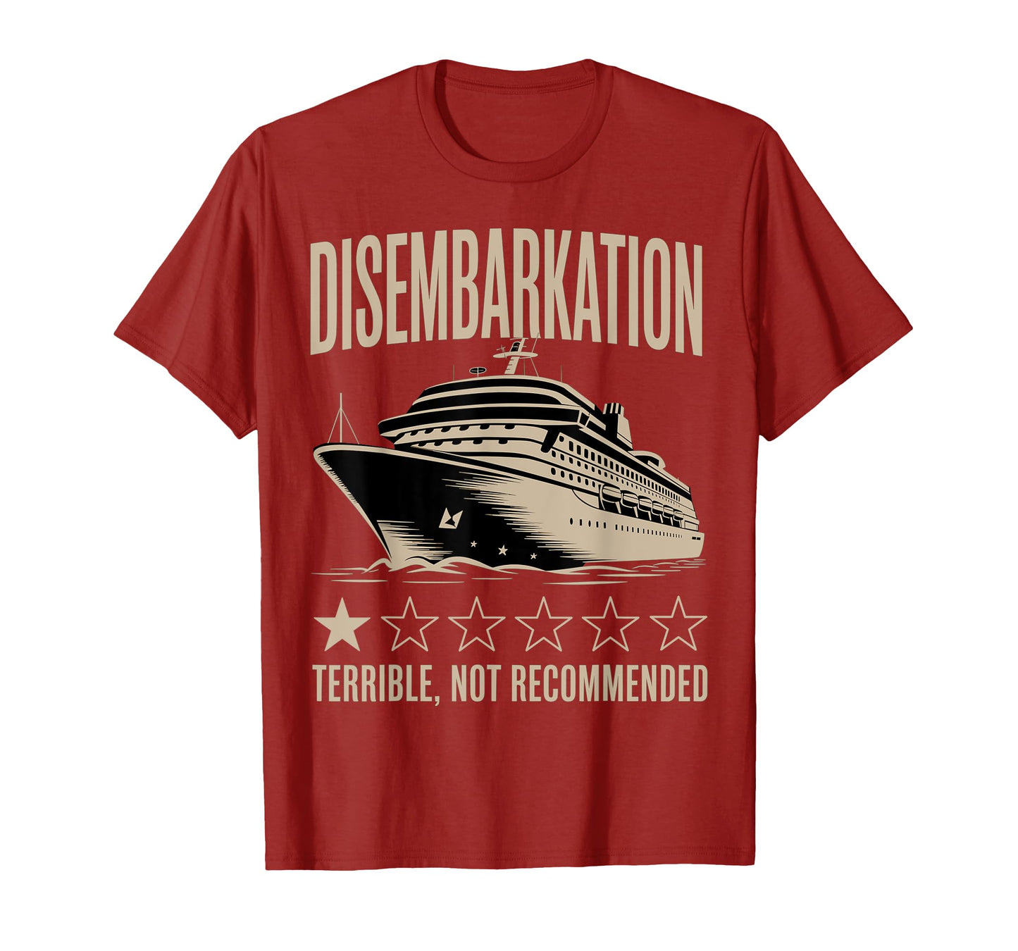 Disembarkation Cruise Humor Graphic T-Shirt