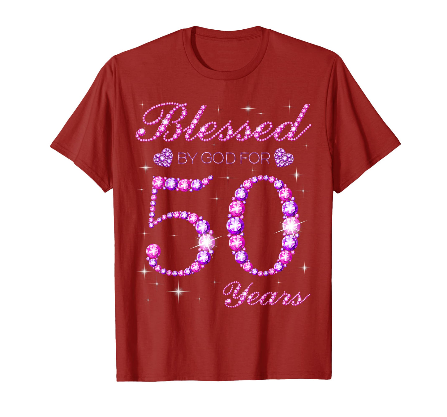 Blessed by God for 50 Years Old 50th Birthday Party T-Shirt