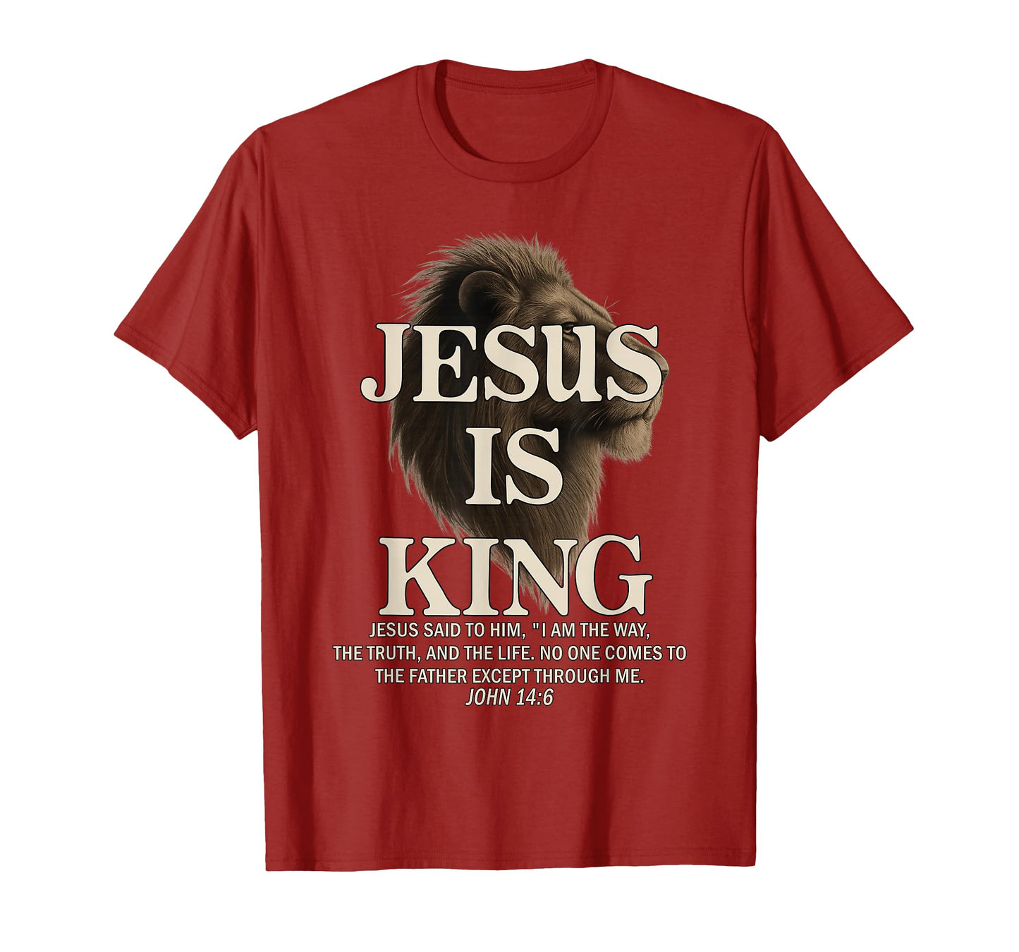 Vintage Jesus is King Bible Verse Gift for Men Women Kid T-Shirt