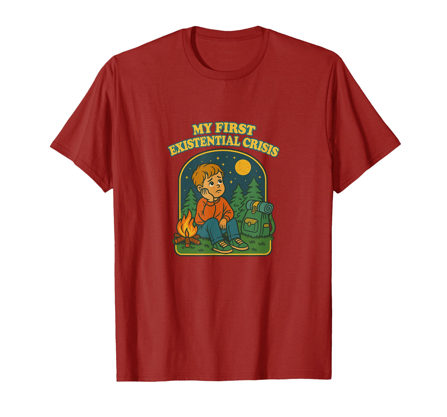 Existential Crisis Funny Blackcraft Dark Humor Goth Punk T-Shirt