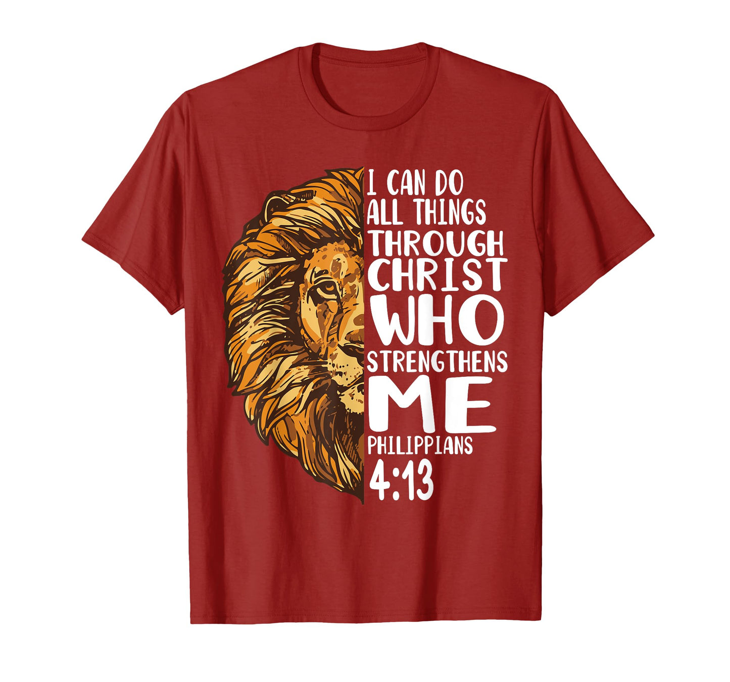 lion shirts with bible verses Philippians T-Shirt