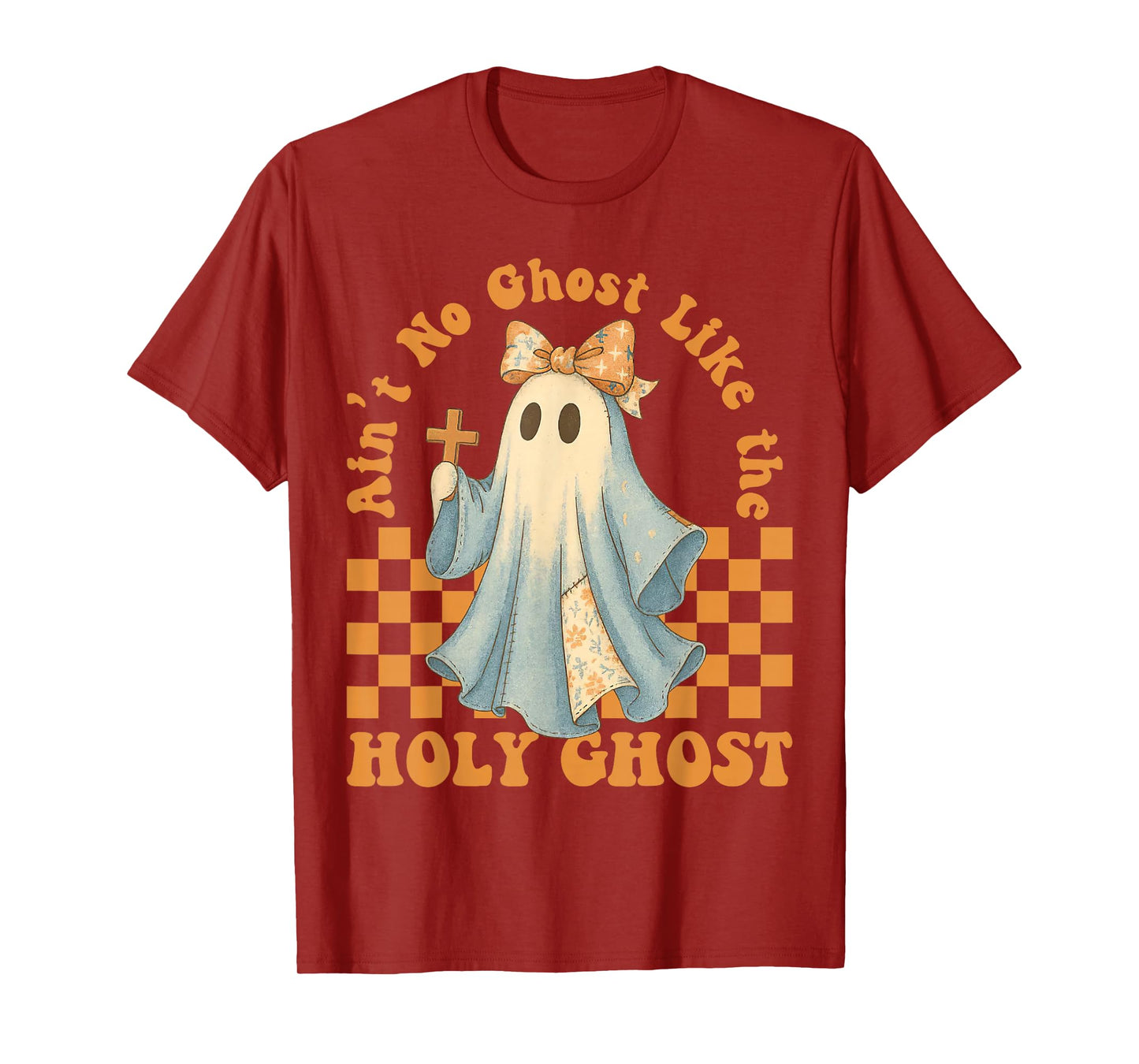 Groovy Aint No Ghost Like The Holy Ghost Christian Halloween T-Shirt