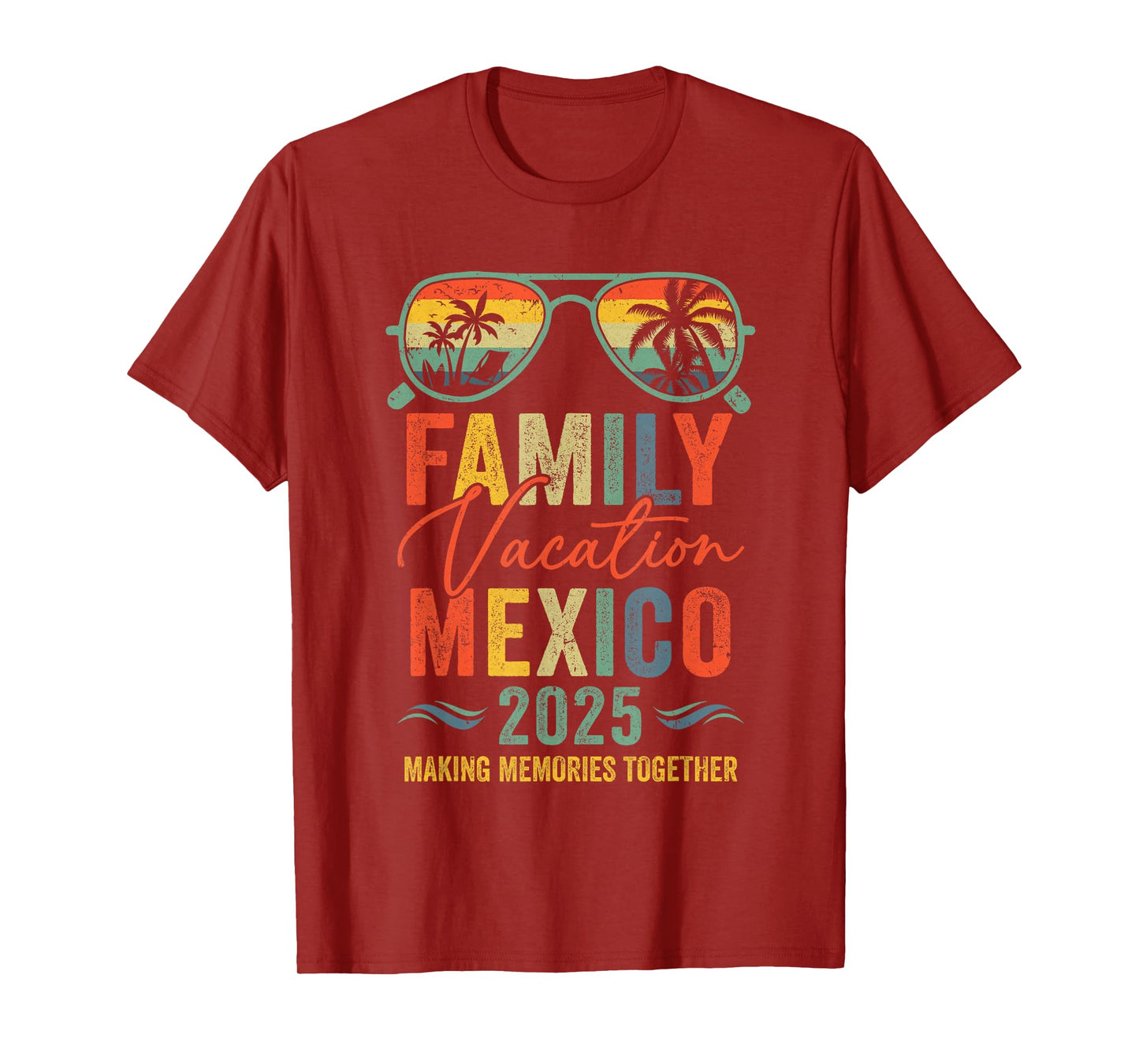 Mexico Vacation 2025 Matching Family Group Summer T-Shirt