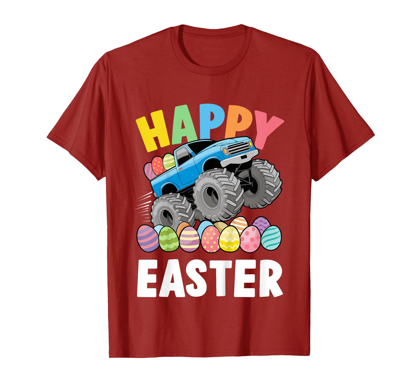 Kids Happy easter monster truck for boys and toddler T-Shirt