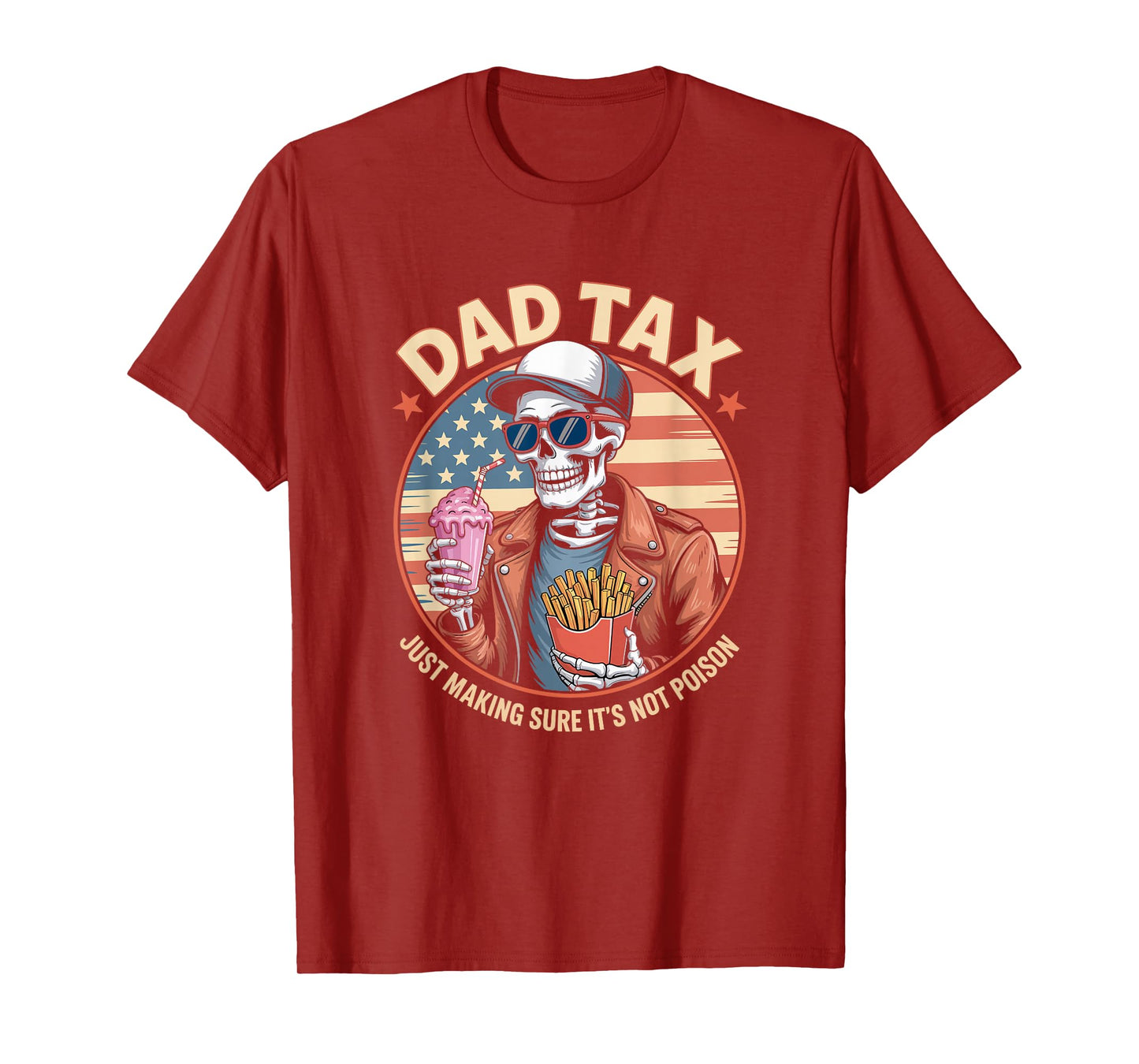 Dad Tax Making Sure It's Not Poison Retro Funny Fathers Day T-Shirt