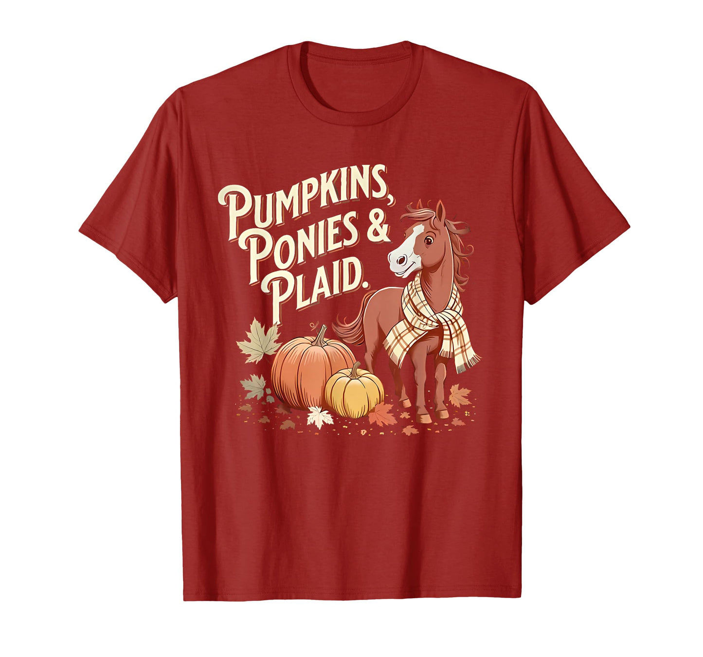 Pumpkins Ponies & Plaid T-Shirt