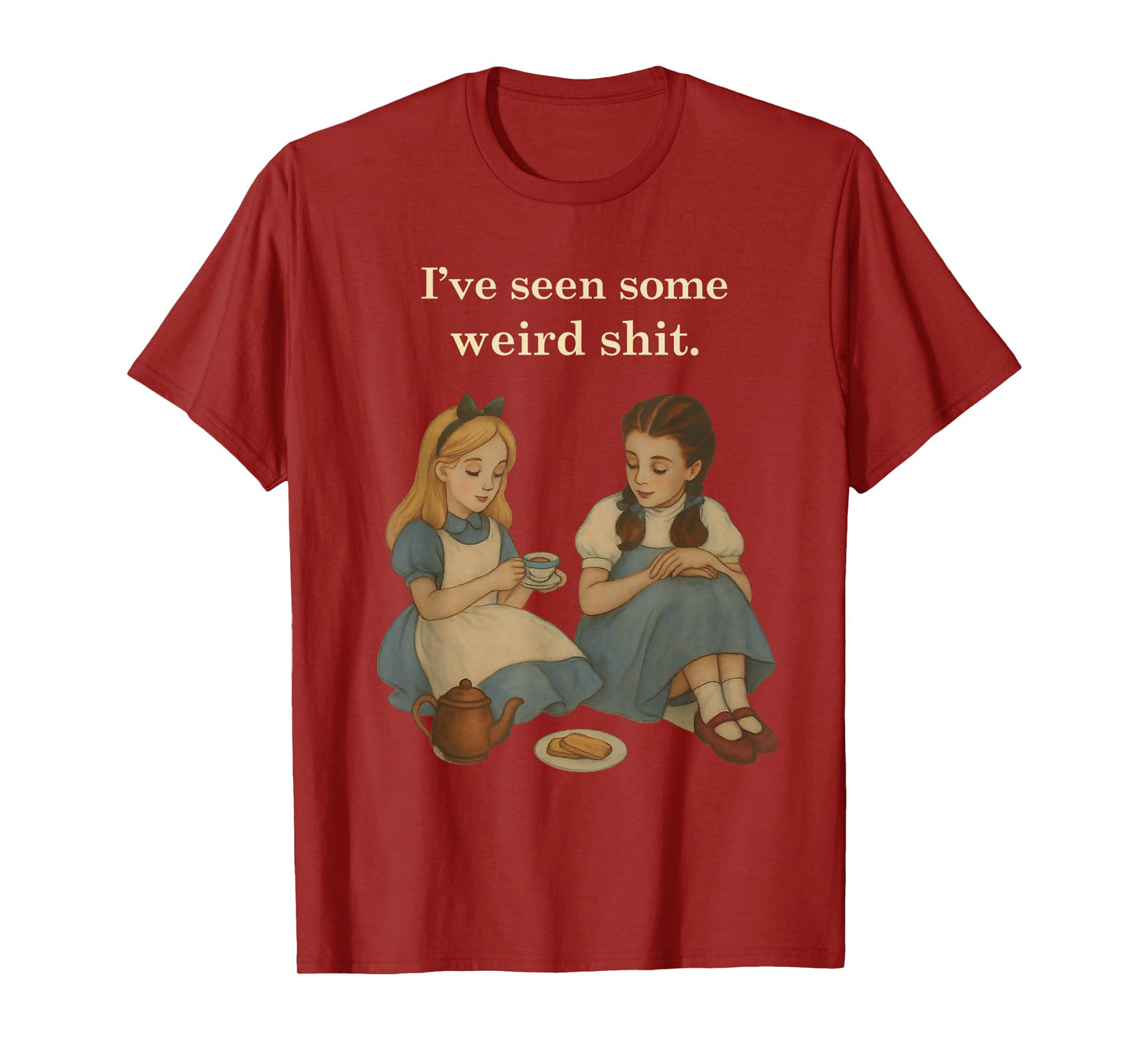 I've Seen Some Weird Shit Vintage Retro Two Girls Funny T-Shirt