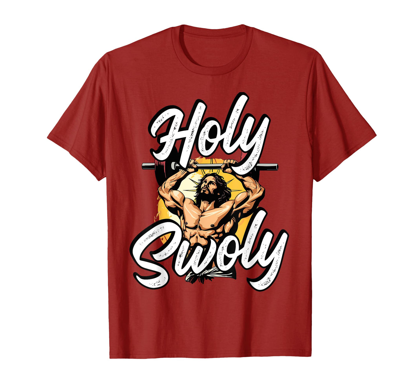 Gym Workout Exercise Christian Religious Jesus Christ T-Shirt