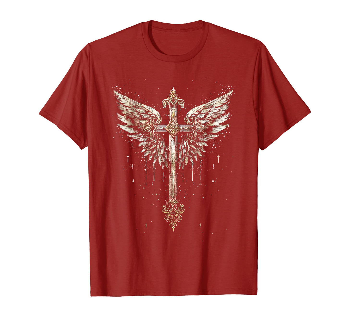 Jesus Cross Christian Angelic Wings Angel wings T-Shirt