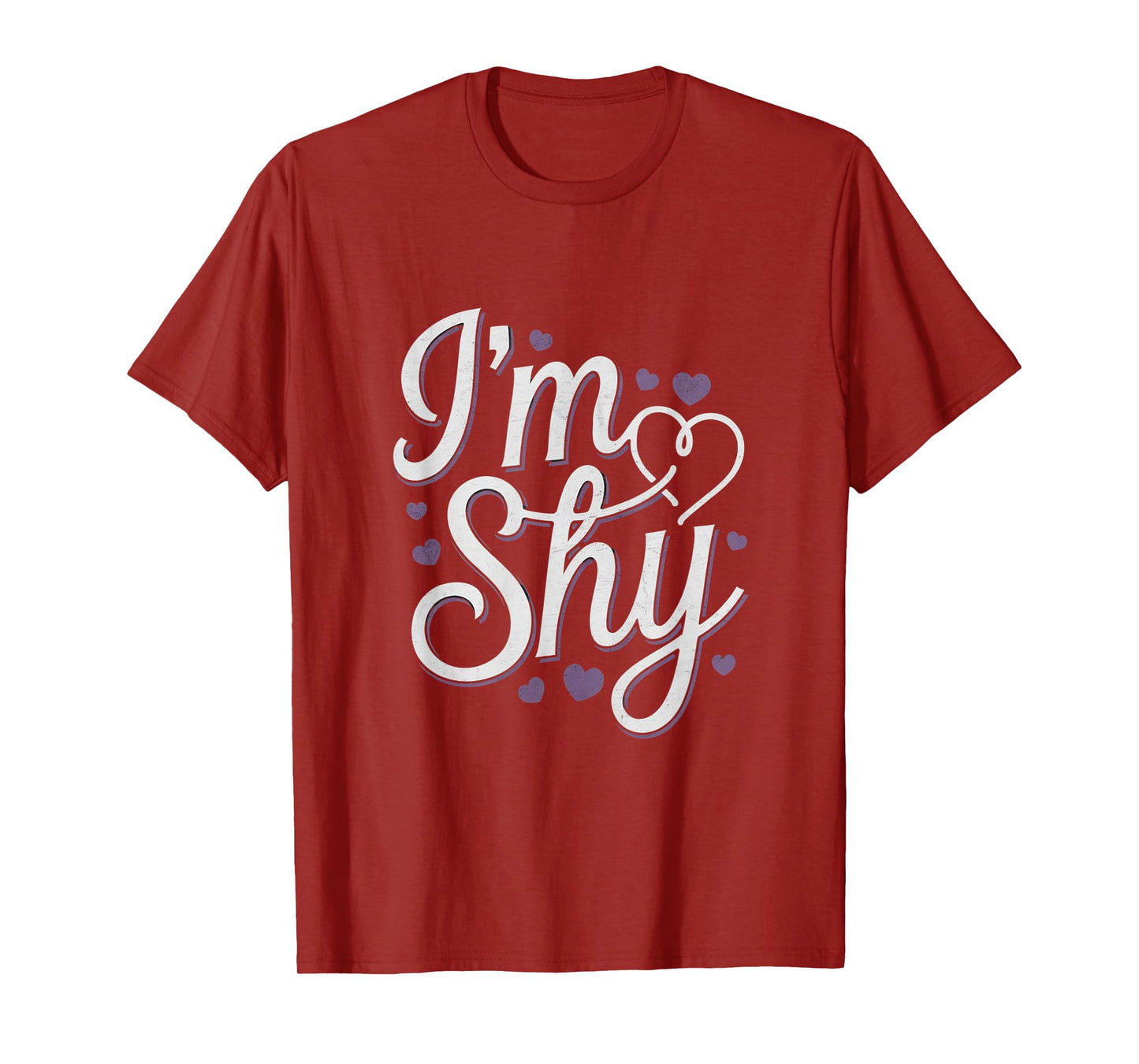 Are You Shy Funny Text Quotes Funny Shy People Hey I’m Shy T-Shirt