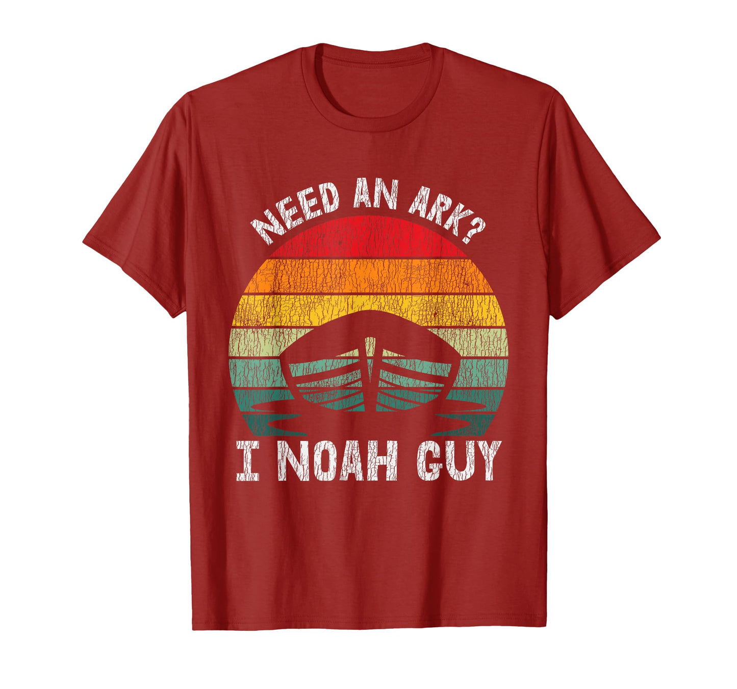 Vintage Need an Ark I Noah Guy Pun Funny Christian Bible T-Shirt