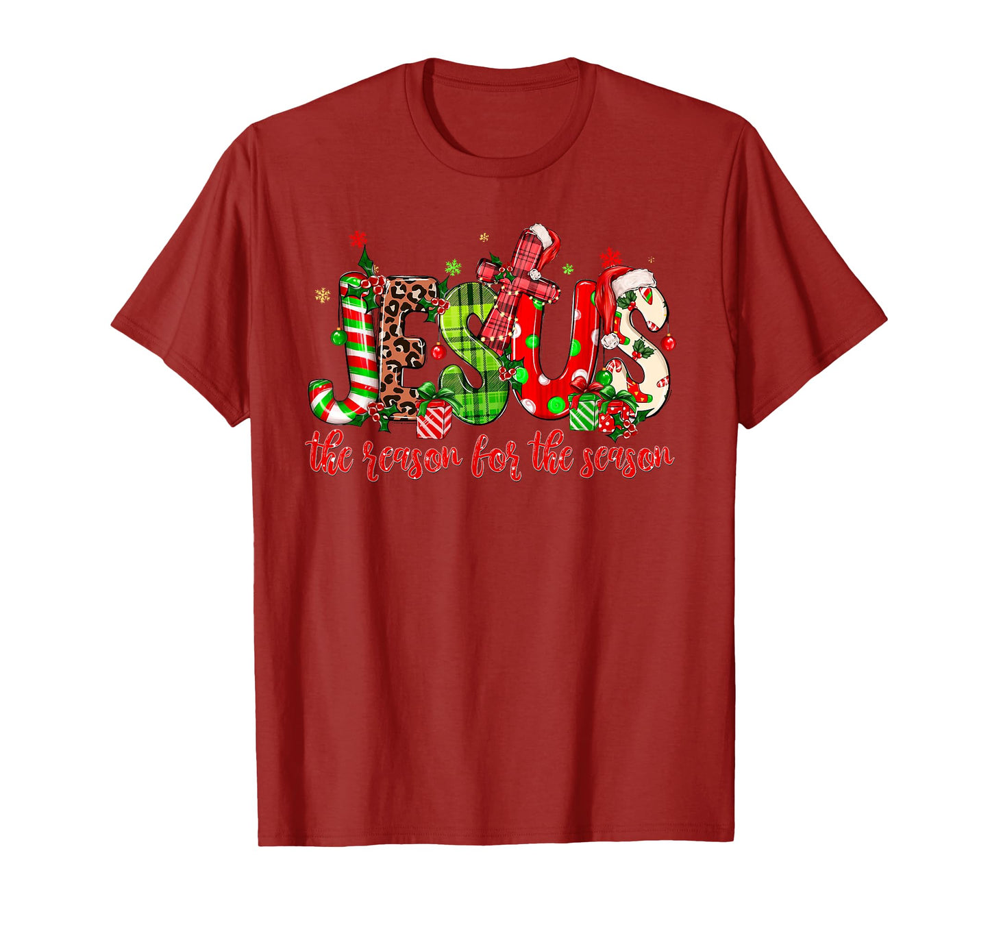 Jesus The Reason For The Season Christmas Christian Xmas T-Shirt