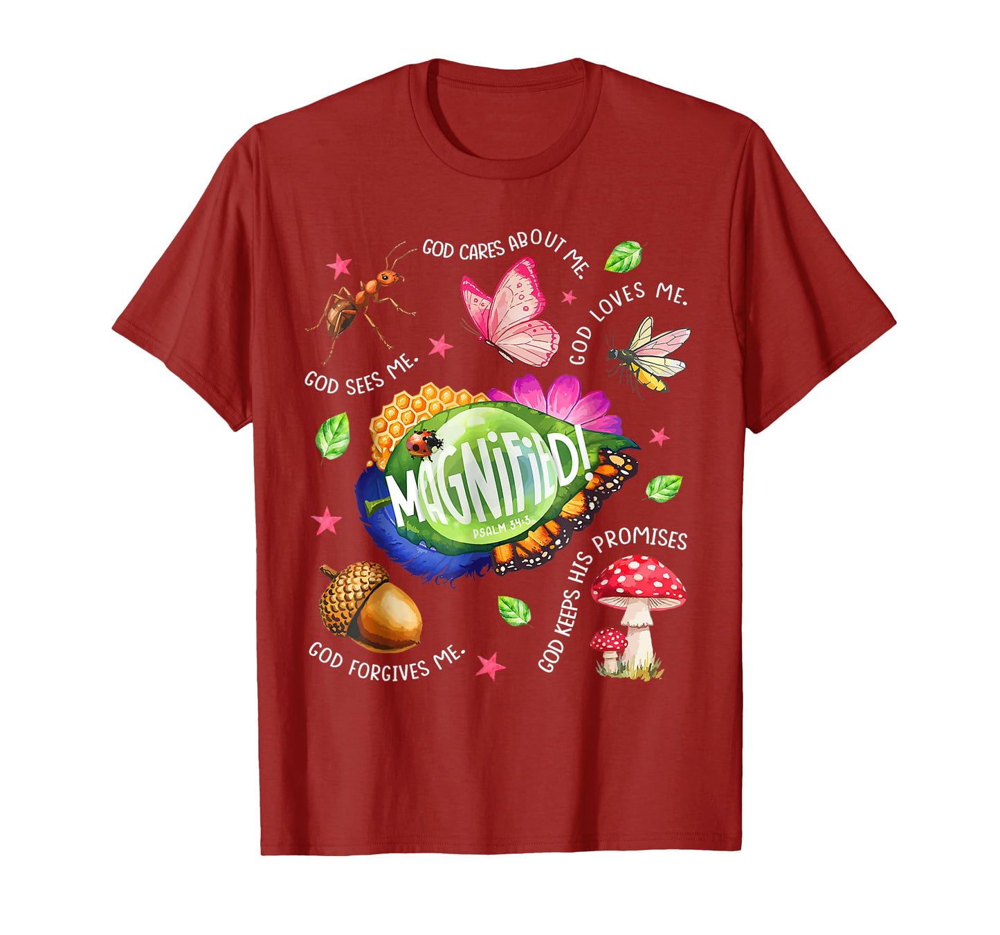 VBS 2025 Magnified Smallest Insects Adventure VBS Psalm 34:3 T-Shirt