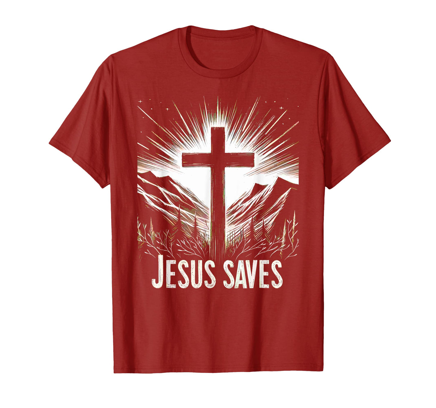 Jesus Saves Mankind Bronze Serpent Of Sins Lifted On A Cross T-Shirt