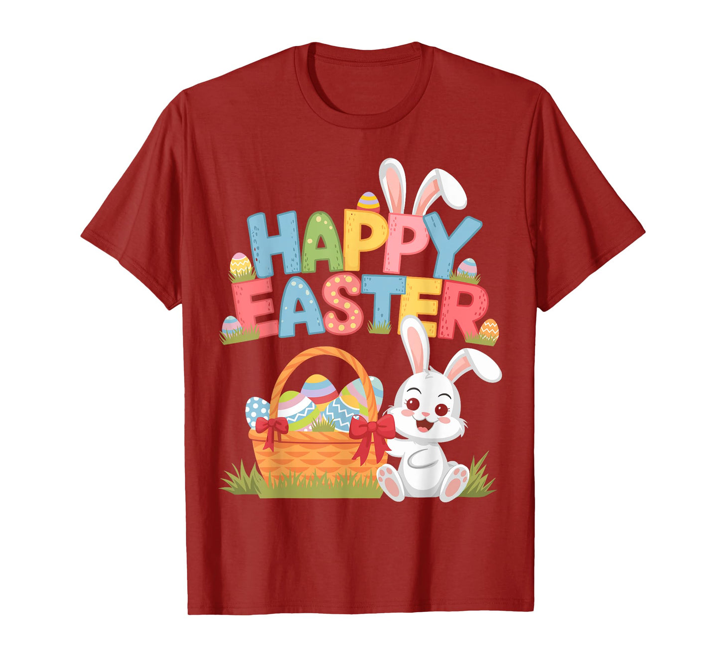 Happy easter with bunny for egg hunting T-Shirt