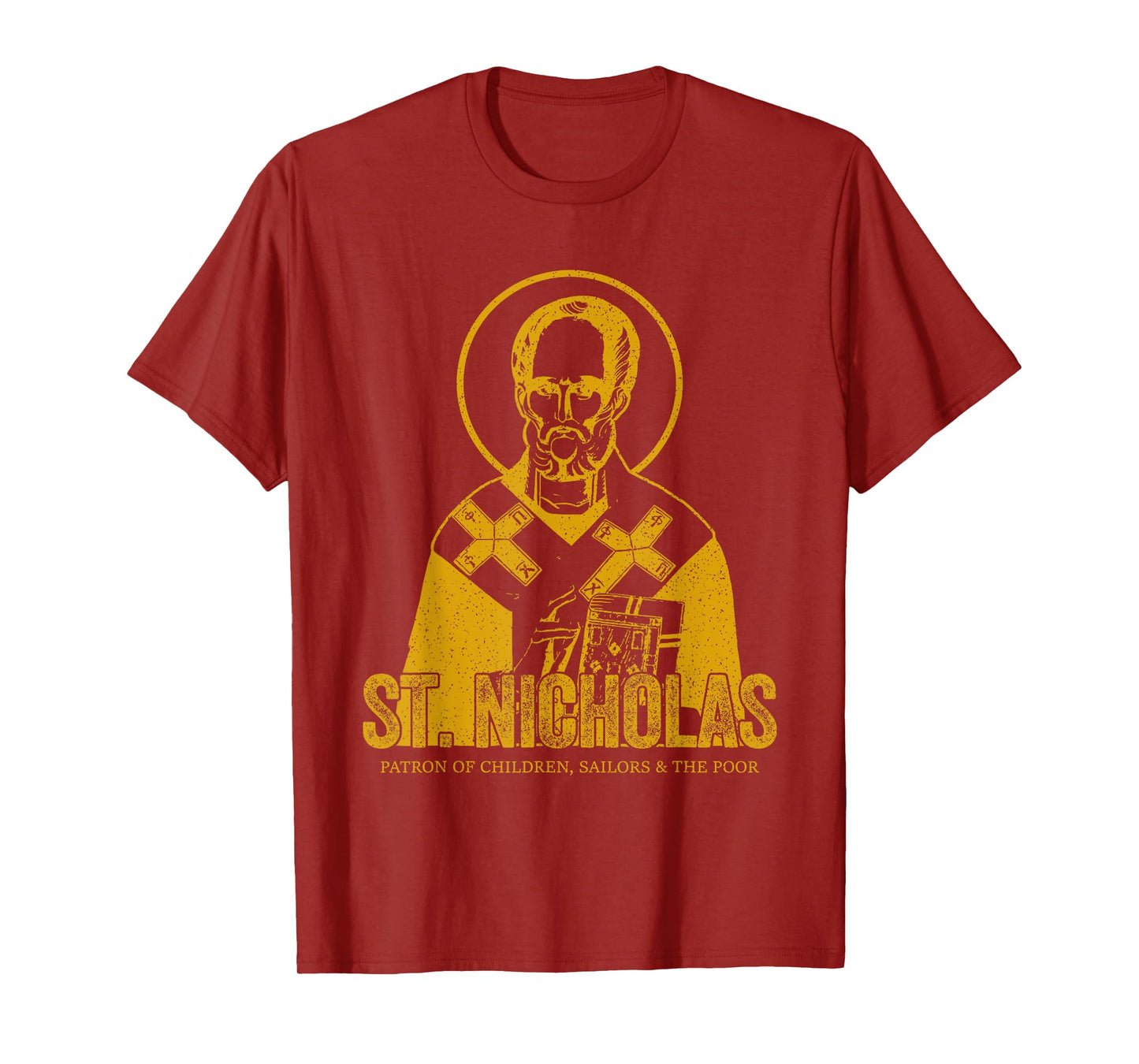 Catholicism Gold St. Nicholas Catholic Christian Saint T-Shirt